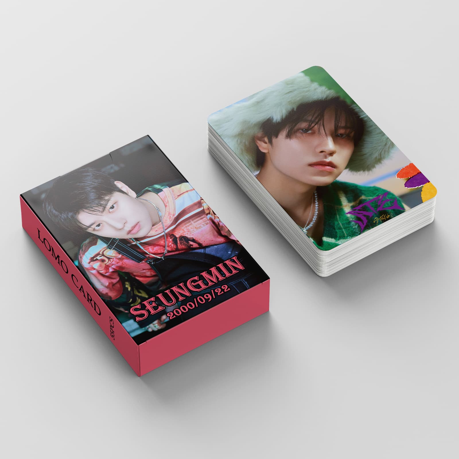 55 pieces in stock, Stray Kids Seungmin ATE photo cards
