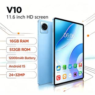 Best-selling 10.1-inch Smart Tablet PC for Cross-border Sales, Dual SIM Dual Standby, HD Screen, WiFi, Bluetooth, In Stock for Japan Rakuten