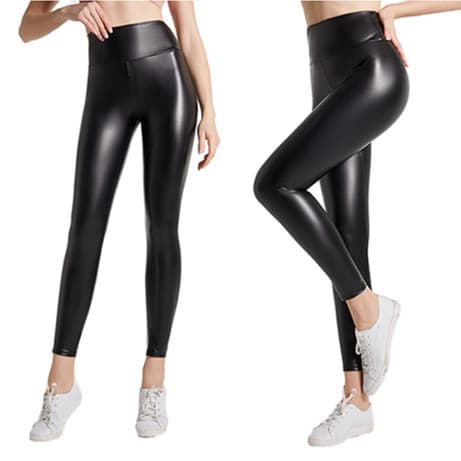 Cross-border wish AliExpress Amazon best selling PU leather pants autumn and winter outer wear leggings four-way stretch high waist leggings
