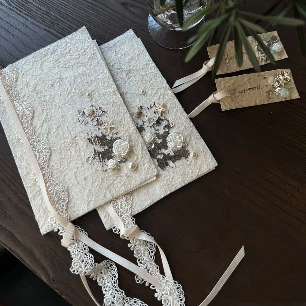 Wedding speech oath card hand-in-hand card holiday meeting greeting card creative oath card bride and groom wedding