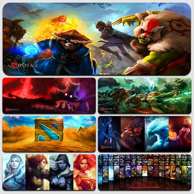 Dota E-Sports Mouse Pad FPS Thickened Warcraft Anime Game Keyboard Internet Cafe Office Computer Desk Mat