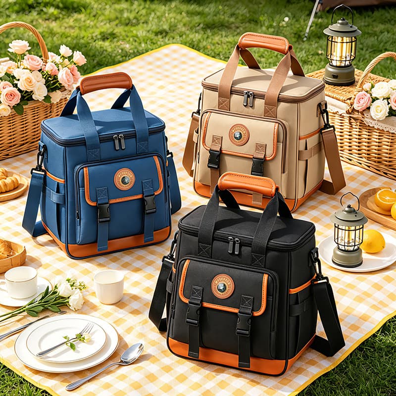 Coconut grove compass badge forest guide bag picnic bag large capacity long-lasting thermal insulation and cold insulation outdoor camping ice bag