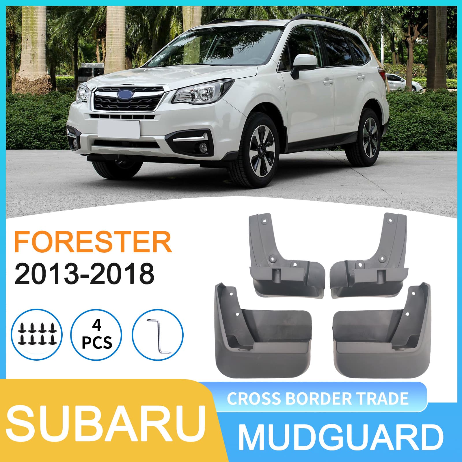 Compatible with Subaru Forester 2013-2018 Cross-border Trade Car Tire Mud Flaps Drop Shipping