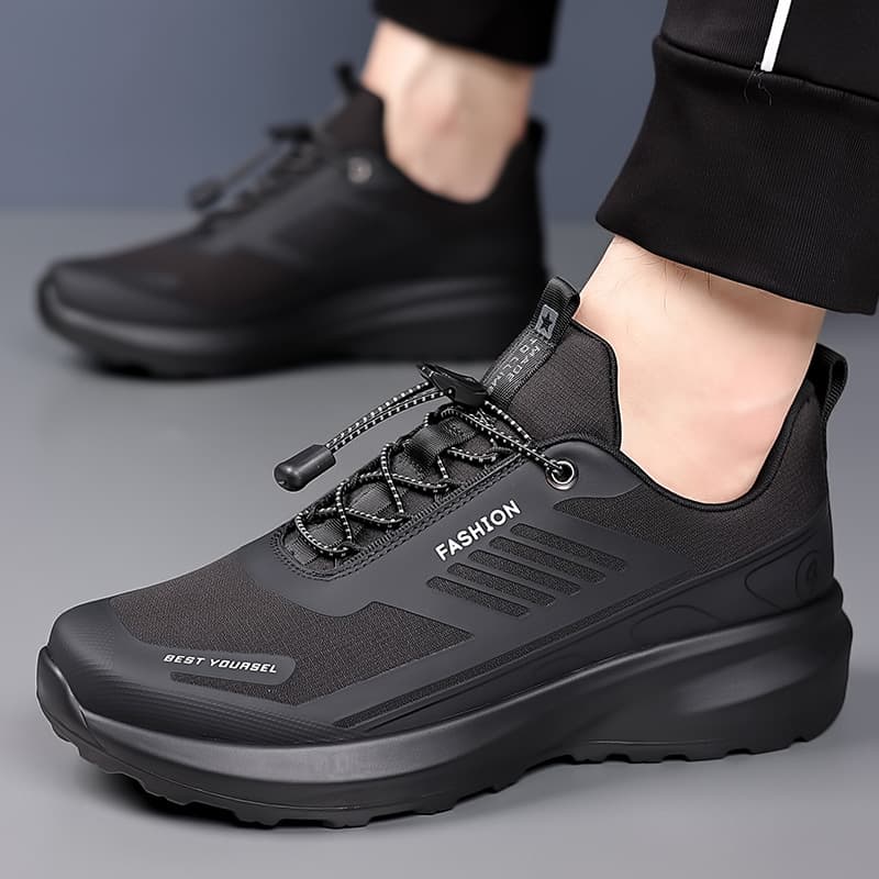 Men's 2026 Four Seasons New Soft Sole Outdoor Hiking Casual Shoes Men's Mesh No-Tie Travel Sports Shoes