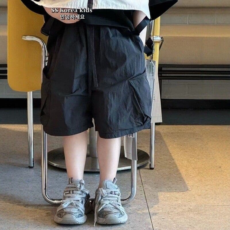 Children's clothing boys' five-point overalls 2025 new children's summer pants Korean style girls shorts trendy brand summer