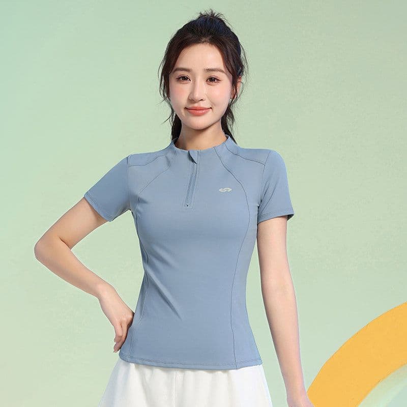 Professional Breathable T-Shirt for Women Summer Style Trendy Basketball Training Top Gym Yoga Short Sleeve Slim Fit