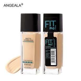 FitMe Matte Poreless Foundation Fair Porcelain Shade Conceals Acne Marks Isolation Waterproof Skin Tone 30ml Cross-border Bestseller