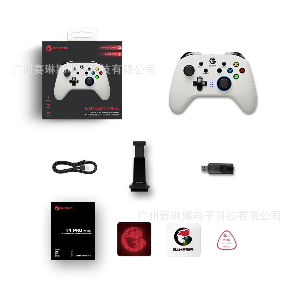 GameSir T4 Pro Bluetooth Wireless Game Controller 2.4G Switch PC PS3