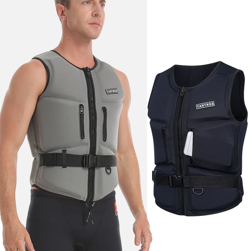 Adult Life Jacket Ultra-Thin Anti-Collision Vest Surfing Jet Ski Professional Buoyancy Vest Snorkeling Swimming Life Saving Suit