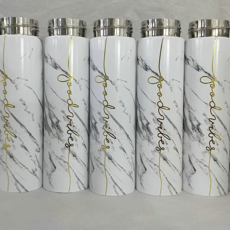 Manufacturer provides water transfer printing on various materials, including stainless steel insulated cups and metal shell surface printing.