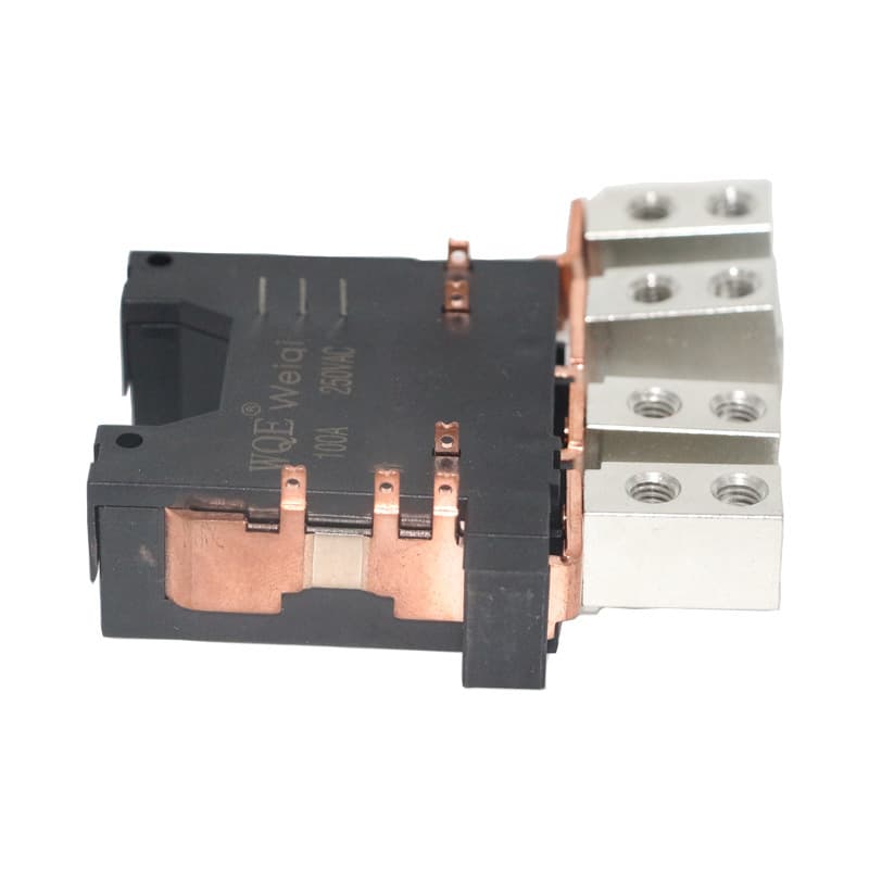 WQE Weiqi WL09H100A Magnetic Latching Relay 100A/80A Single/Dual Coil Screw Holes 2 Sets Normally Open/Closed