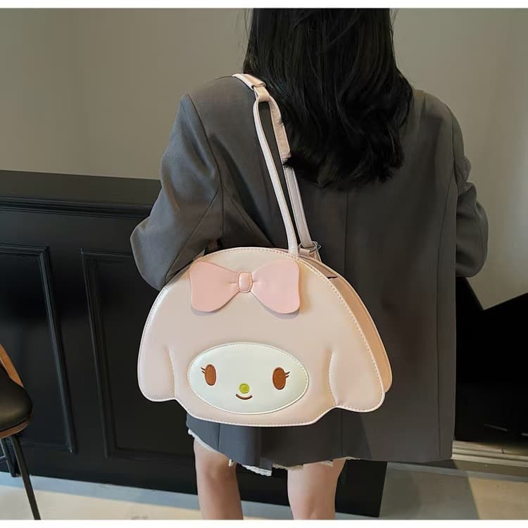 2026 New Pink Cute Cartoon Bow Mini Backpack for Women Commute Versatile Niche Girly Heart Backpack
