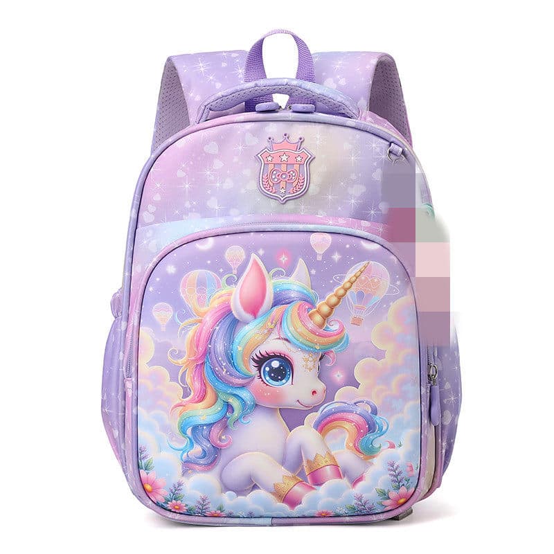 Kindergarten Girls Little Princess Backpack for Small, Medium, and Large Classes, Preschool, Ultra-Light, Spine-Protecting, Cute Double-Shoulder Bag