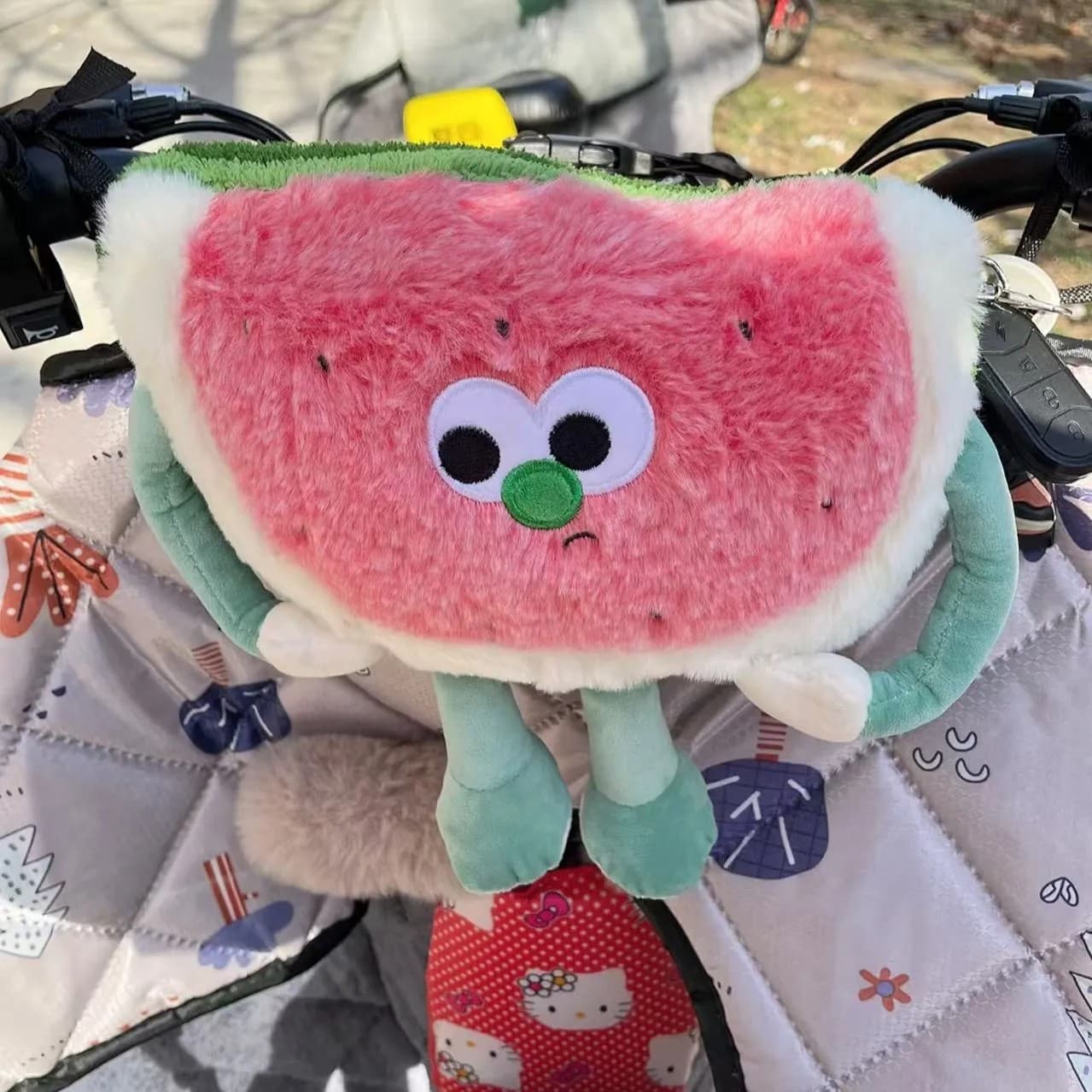 Cute watermelon anti-collision pad electric vehicle anti-knock protection cushion child anti-collision wrap infant baby anti-knock head pillow