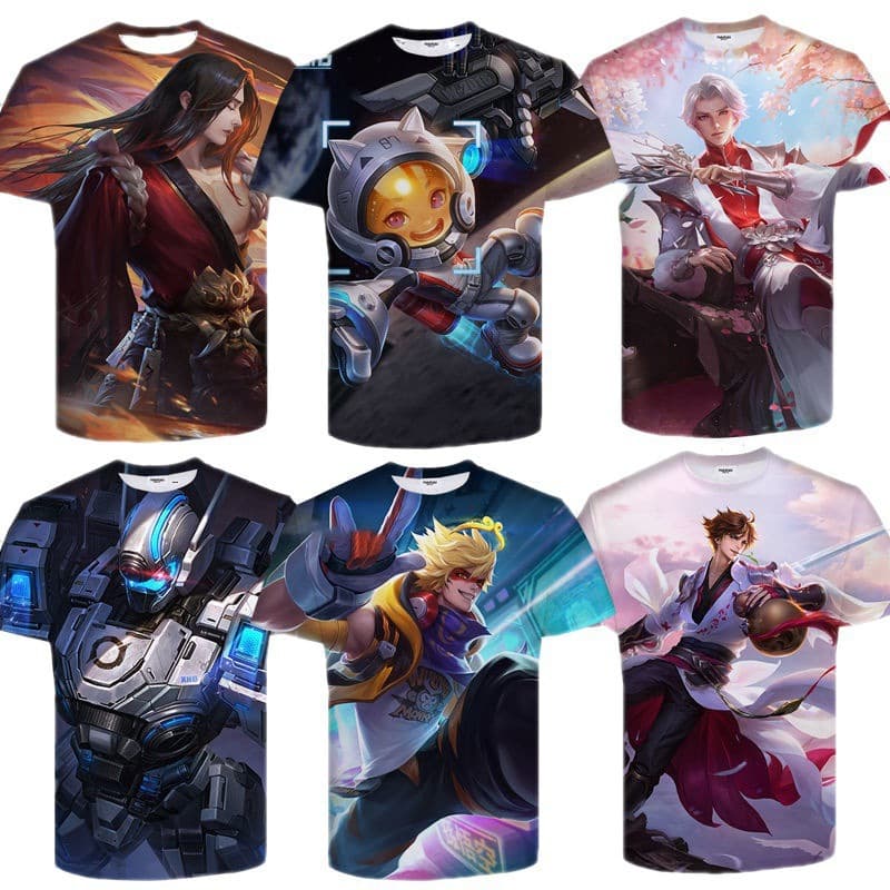 Game King Series 3D Printing Adult Children Casual Short-sleeved T-shirt Cross-border New Men's T-shirt Foreign Trade Supply