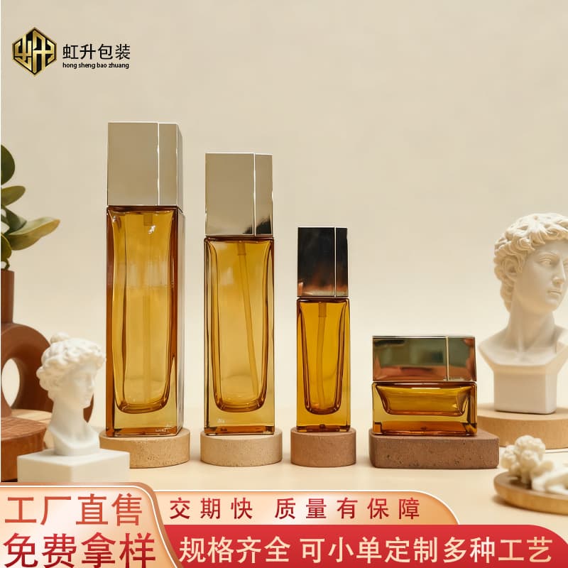 High-End In-Stock Skincare Set Bottles 100ml Toner Lotion Essence Bottle 30ml Essential Oil Bottle 50g Face Cream Eye Cream Jar