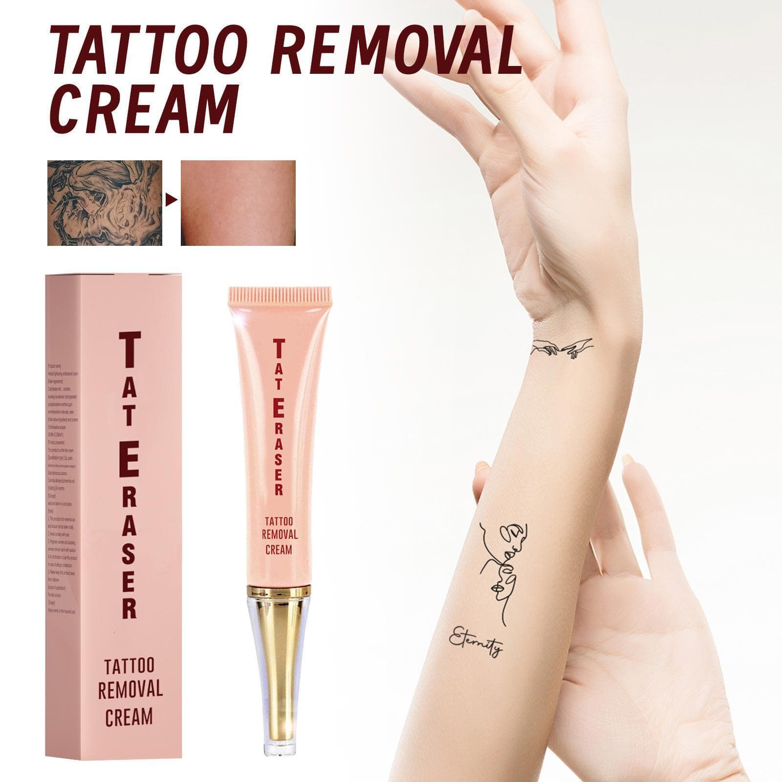 Jaysuing Tattoo Stain Removal Essence Cream - Fast Fading Agent for Eyebrow and Tattoo Pigment Cleansing