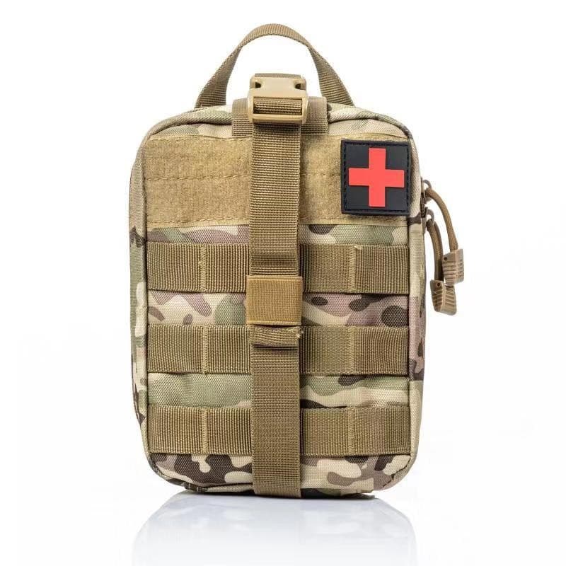 Cross-border In-stock 600D Tactical Medical Pouch Accessory Pouch Tactical Multi-function Bag Outdoor MOLLE