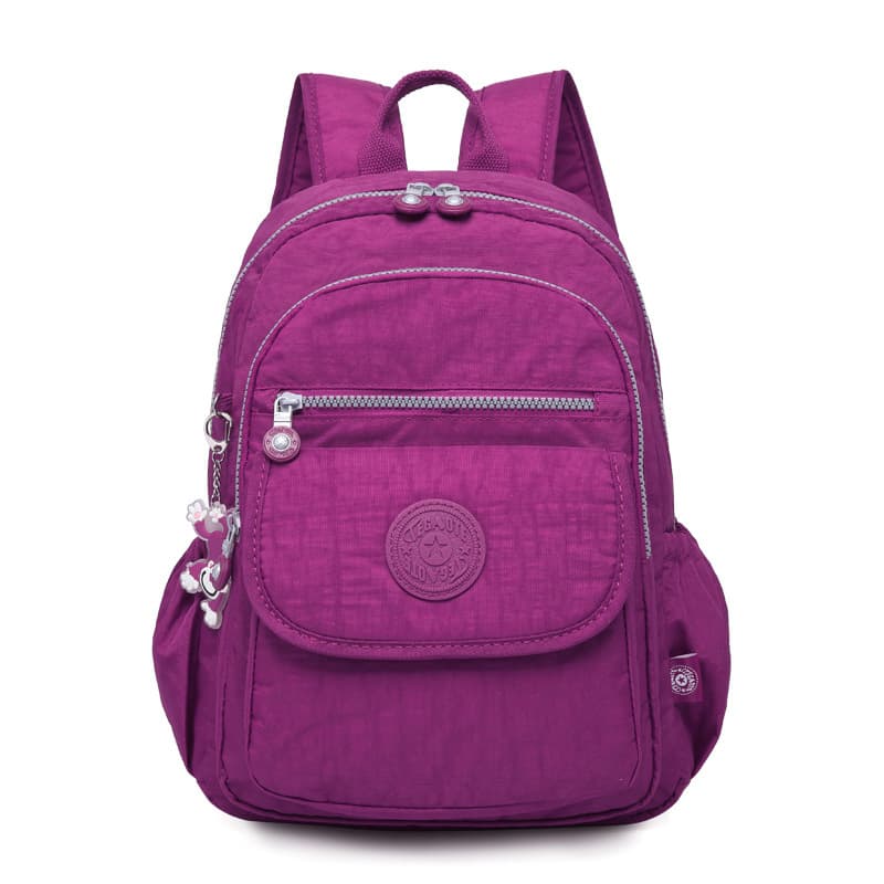 Extra-high trendy and versatile lightweight casual nylon washed backpack for travel and outdoor use, wholesale for men and women.