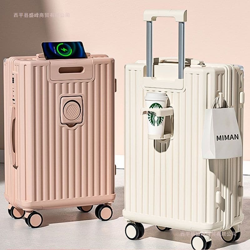 Luggage Women's 2023 New Trolley Case Large Capacity Small Lightweight Travel Code Leather Case Silent Universal Wheel