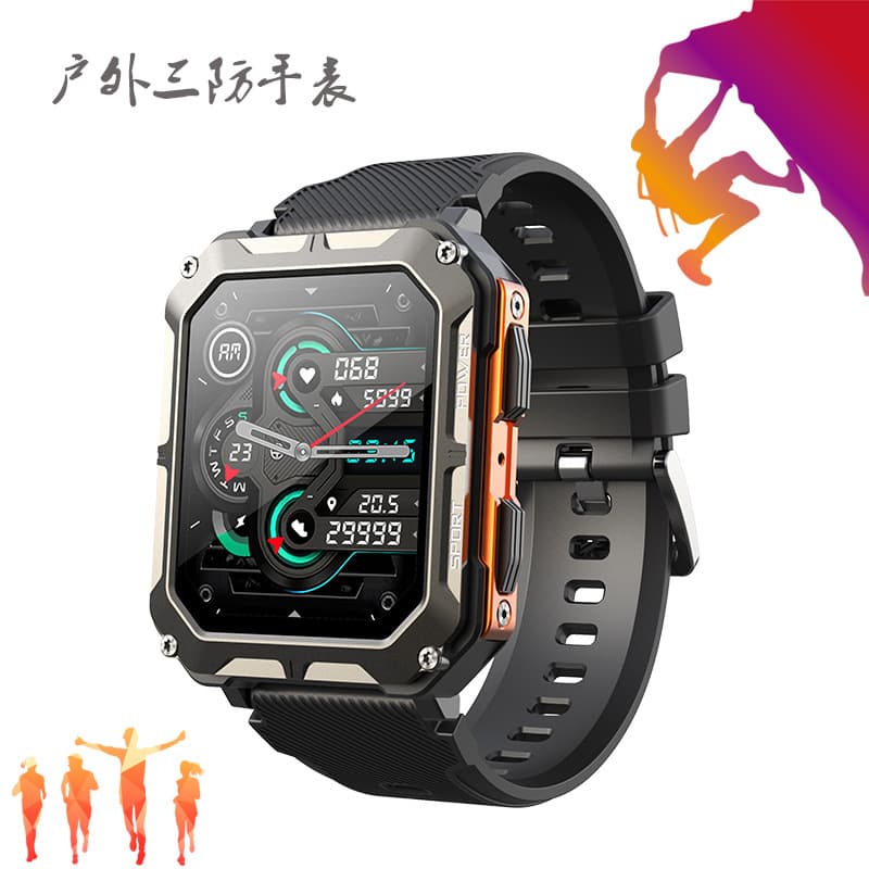 Cross-border Three-proof C20PRO Smartwatch 1.83 with Bluetooth Calling, Sports Bracelet, Heart Rate, Blood Oxygen, and Information Alerts