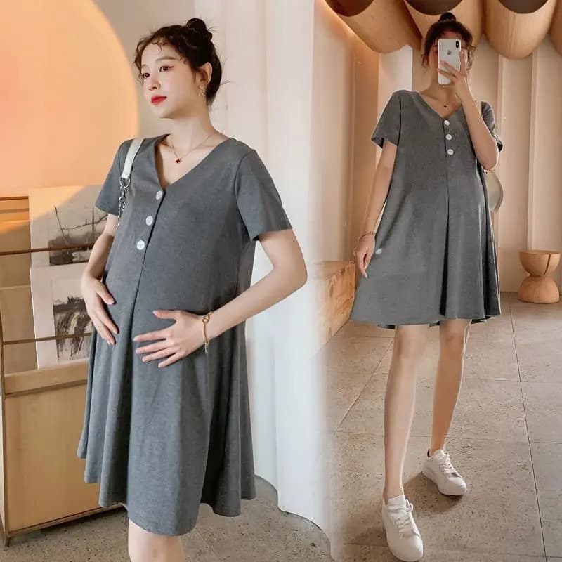 Fashionable Loose-fit Maternity Summer Dress Stylish Age-reducing Top Women's Trendy Clothing Nursing-friendly