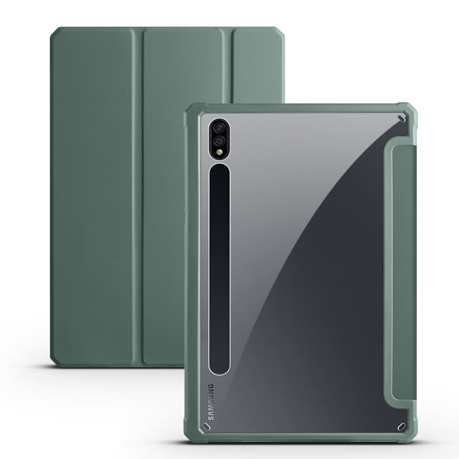 Suitable for Samsung Tab S7/S8 protective cover 11-inch acrylic tri-fold tablet