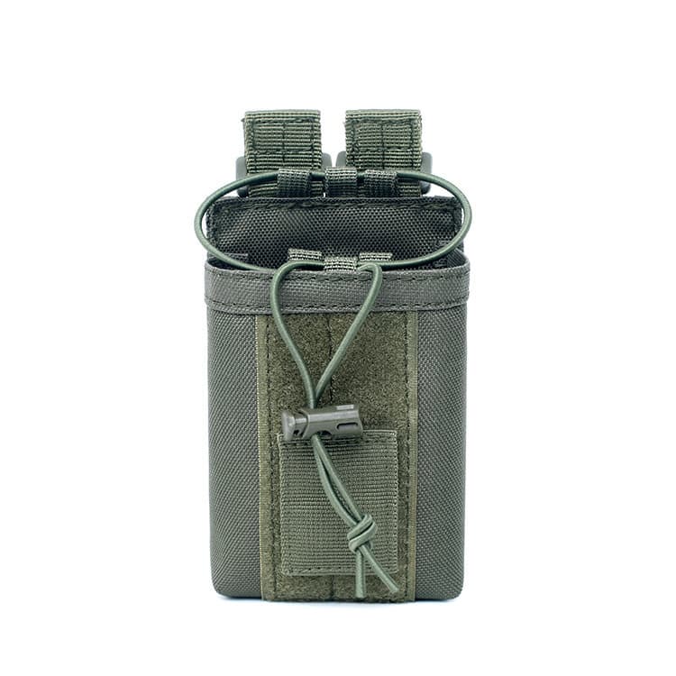 Outdoor Multifunctional Walkie-Talkie Bag Molle Tactical Walkie-Talkie Bag Military Fan Outdoor Sports Camouflage Accessory Bag