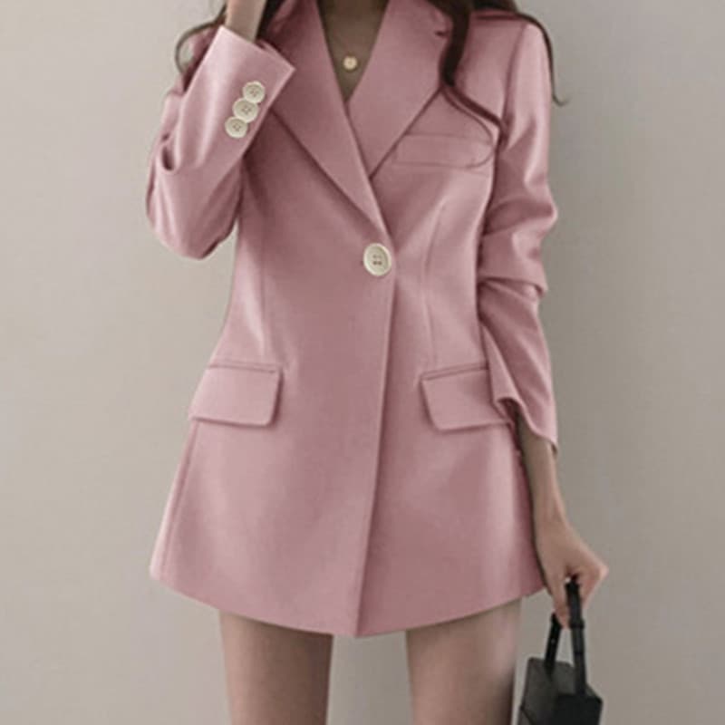 Women's Blazer Spring 2026 New Style Ins White Student Black Cardigan Loose Korean Style Autumn Spring Trend