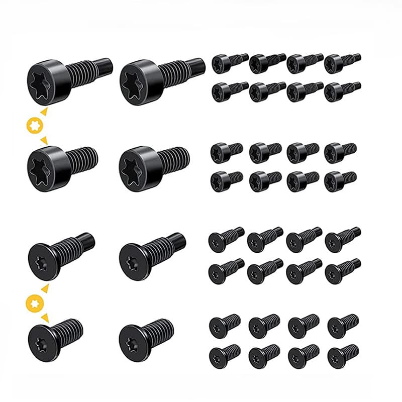Suitable for Ring Smart Doorbell 16/40 Pieces T6T15 Anti-Theft Hardware Screws Torx with Hole Metal Accessories Wholesale