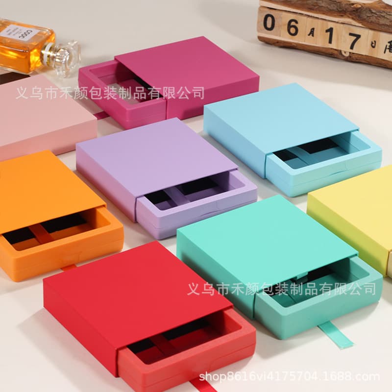 Drawer-style Transparent PE Film Floating Packaging Box for Jewelry, Rings, Bracelets, and Accessories Storage Box Wholesale