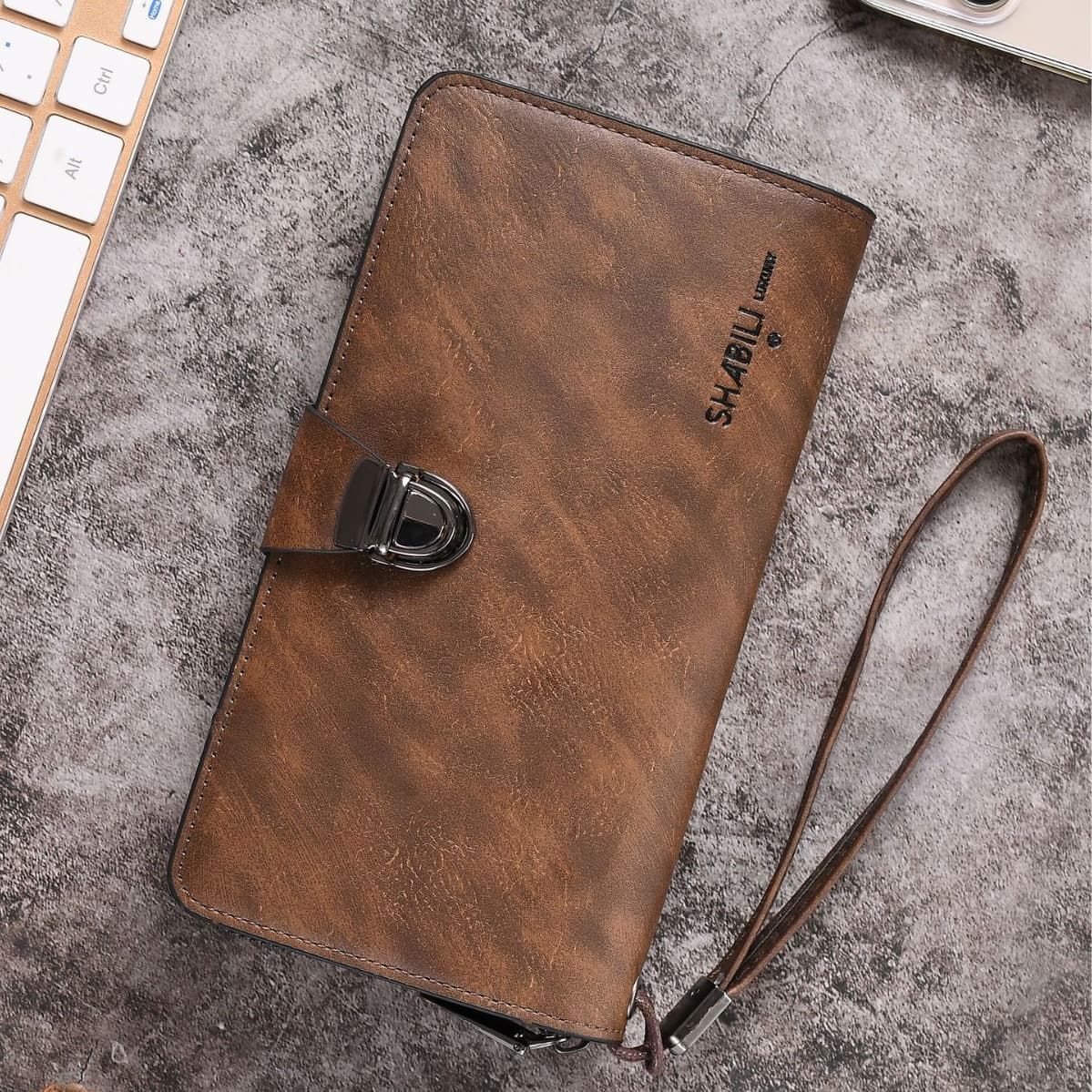 Cross-border men's wallet new multi-card slot casual wallet men's large-capacity clutch coin purse wallet man