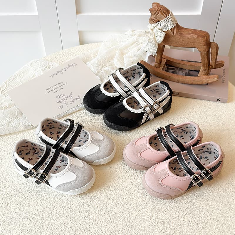 2025 Autumn New Children's Single Shoes Retro Versatile Shallow Casual Shoes Korean Style Versatile Mary Jane Children's Shoes