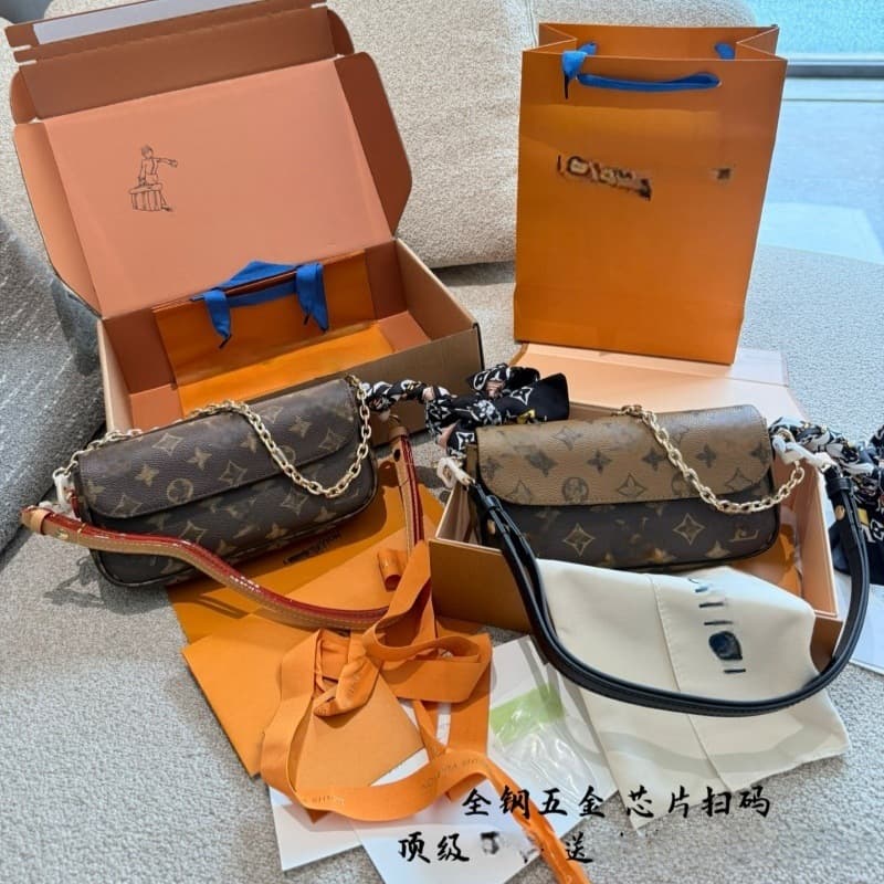 Donkey's female postman bag carryall armpit chain bag baguette bag shell bag mahjong bag cosmetic bag ivy