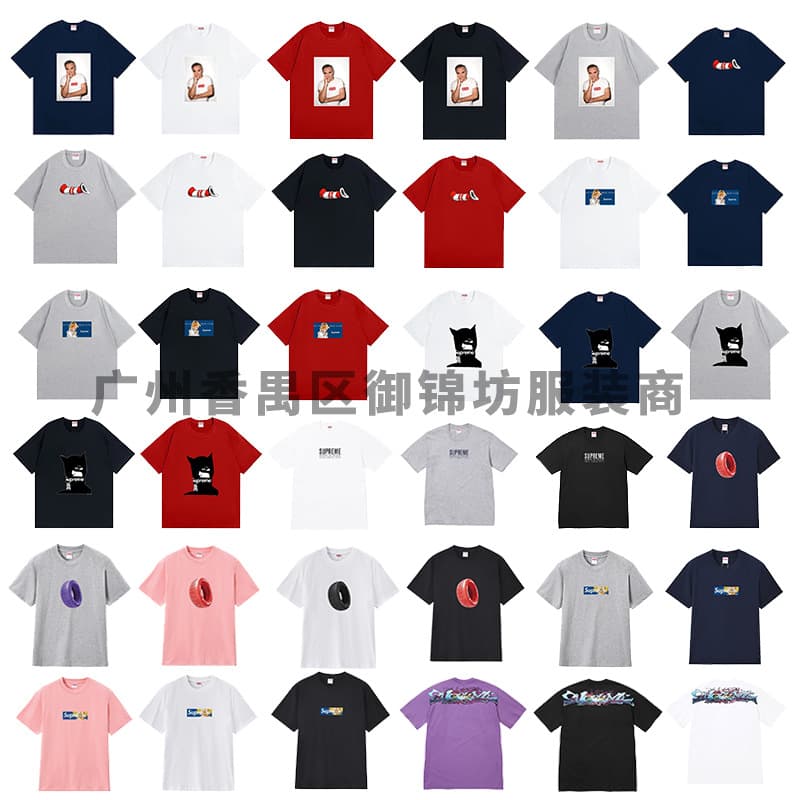 Cross-border European and American streetwear classic Sup print comfortable breathable short-sleeve T-shirt unisex American high-street half-sleeve top