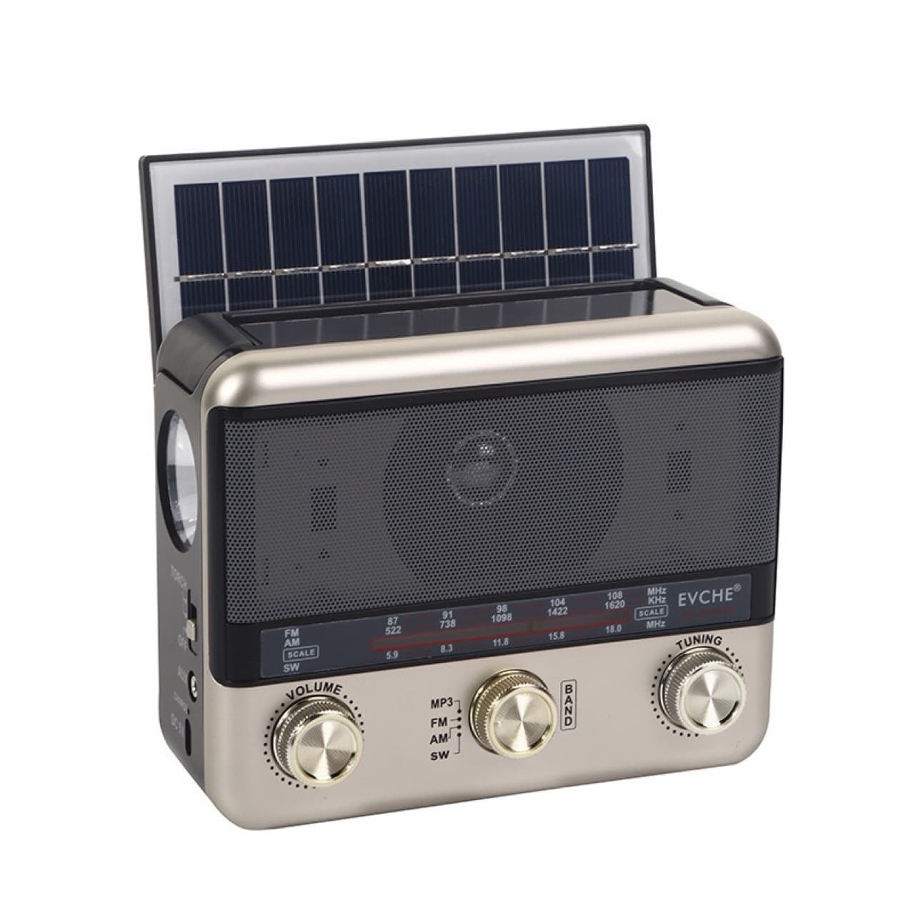Multi-Function Solar Radio Retro Full-Band Vintage Card Radio Cross-Border Vintage Radio Wholesale