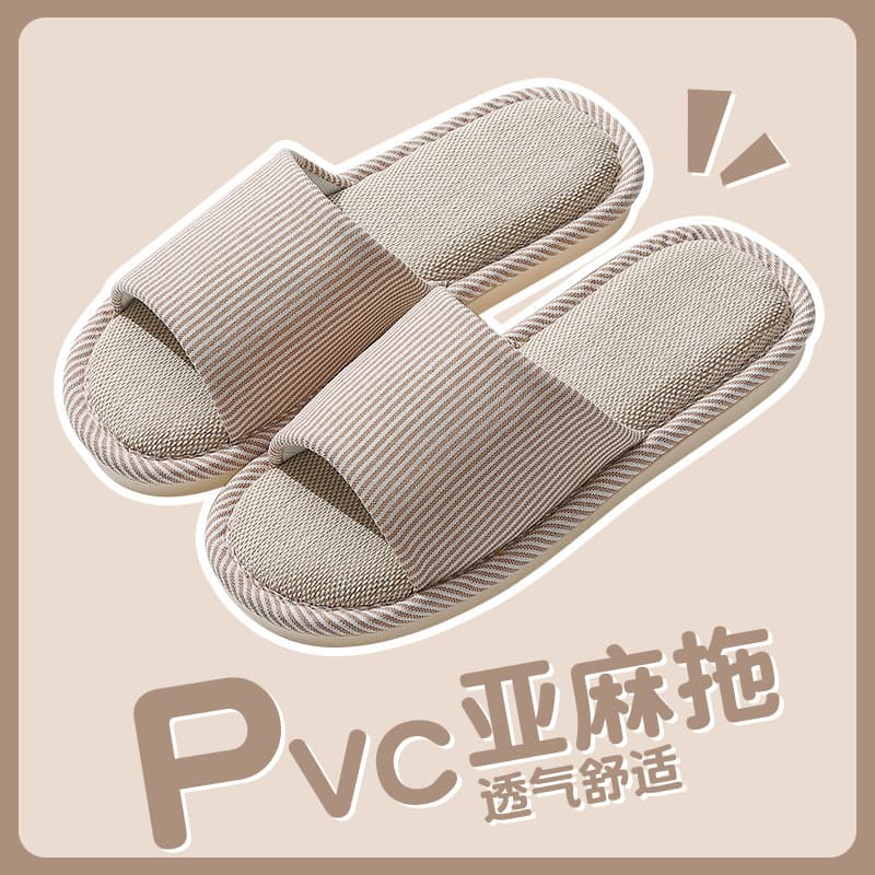Hemp Slippers Spring Autumn All-Season Women Simple Indoor Home Household Thick-Soled Couples Cotton Linen Sandals Men Summer Wholesale