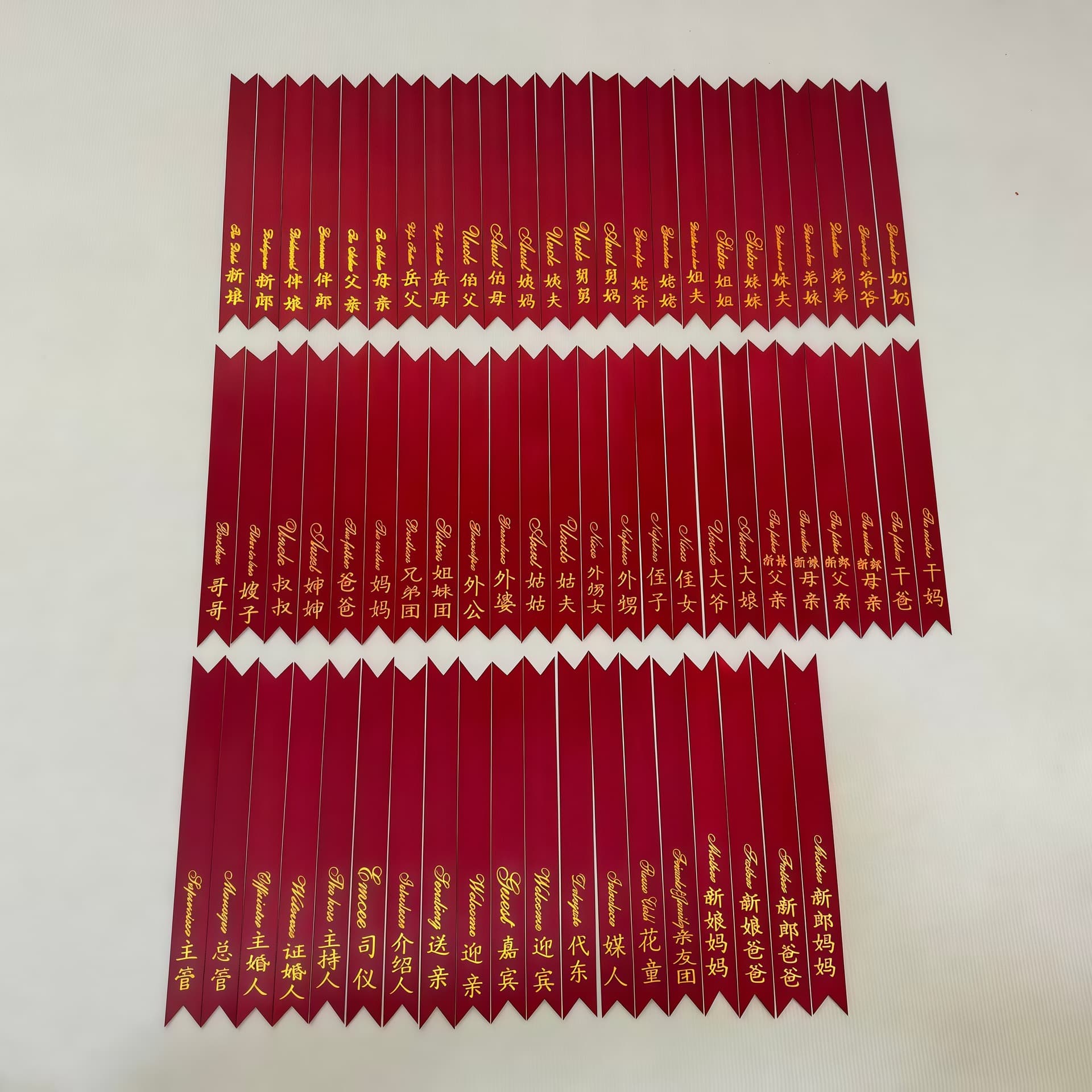 Wedding Boutonnieres with Ribbons, Tags, Chinese Festive Supplies, High-Quality Satin Wide and Narrow Ribbons for Wholesale