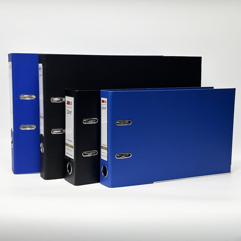 Qijie a3 fast labor folder punched hole fast labor folder horizontal storage organization clip A4 double hole thickened quick labor folder