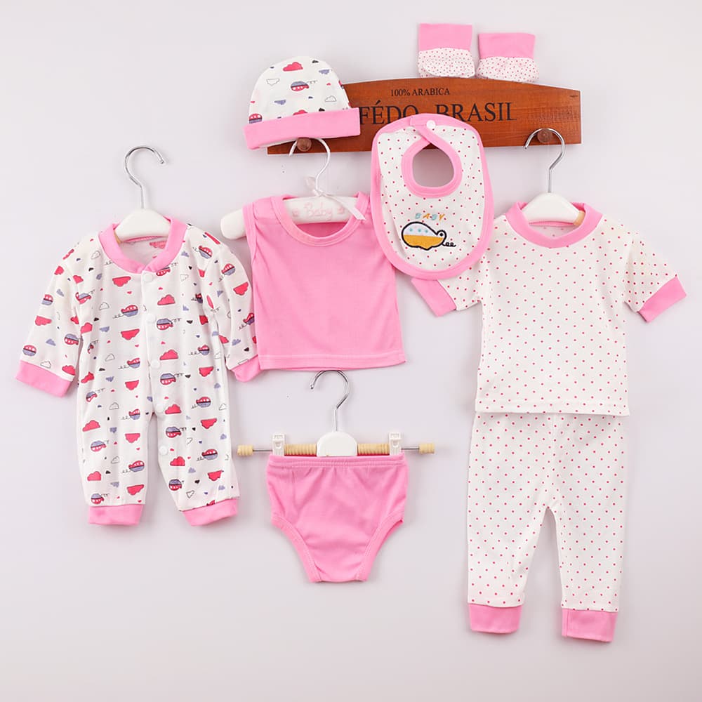 Export Infant Underwear Set Baby Clothes 8-Piece Set Baby Outfit 0-3 Months Baby Products