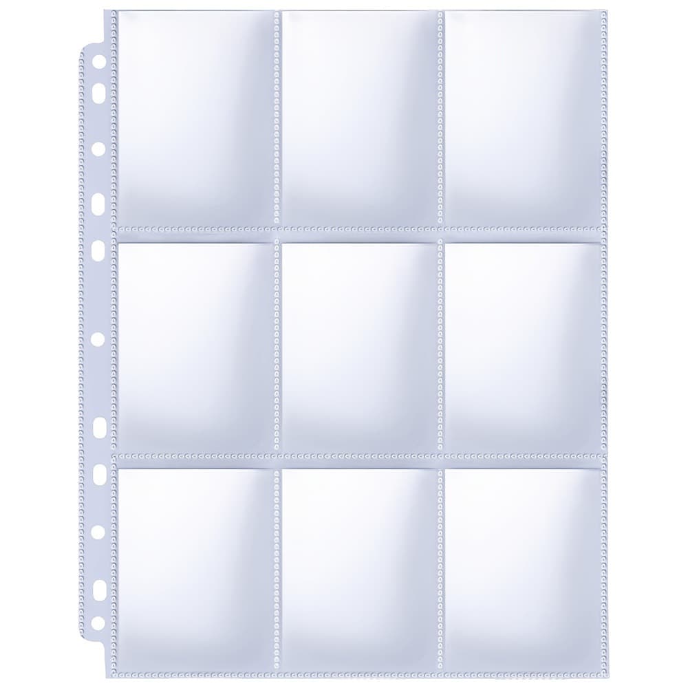 Card Book 18 grid double-sided transparent PP inner page business card book Pokémon loose-leaf core 11-hole game