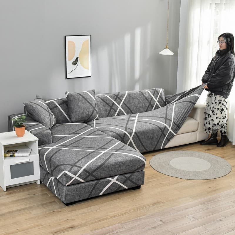 Sofa Cover Full Wrap Elastic Fabric Sofa Cushion Cover Leather Sofa Throw Cover Universal Fit