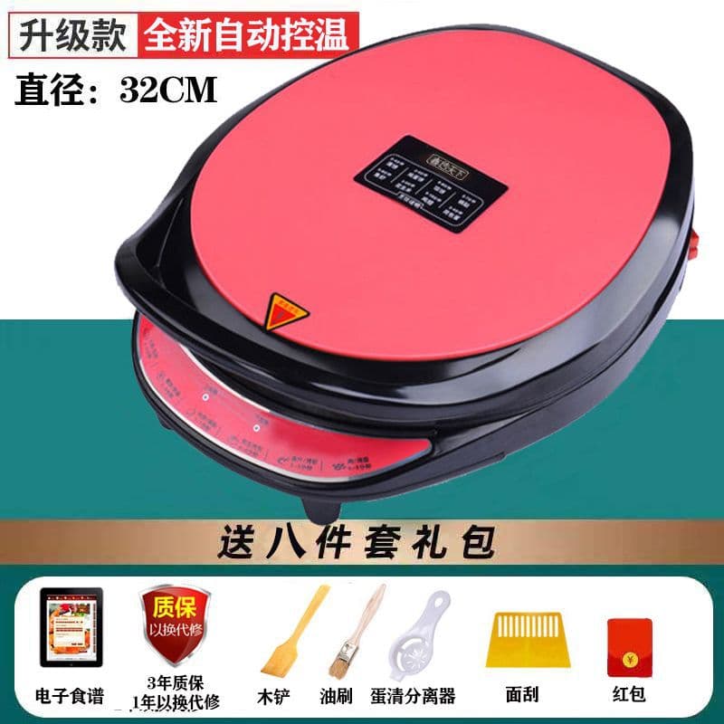 Electric Pancake Maker, Double-Sided Heating, Grilling & Baking Tool, Floating Hinge Design, Large Thin Pancake Machine