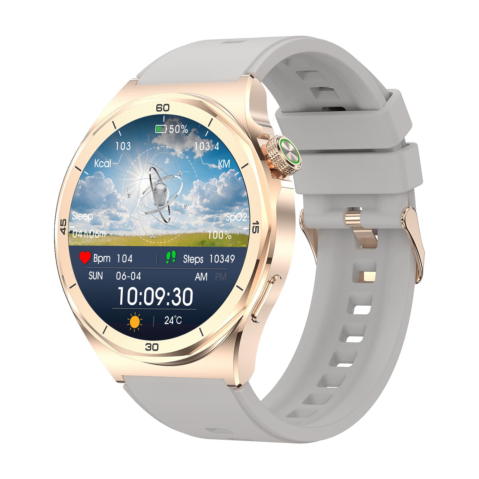 Cross-border Private Model CT5 Smart Watch Heart Rate Blood Glucose Health Monitoring Step Counting Sports Mode Bluetooth Calling Watch