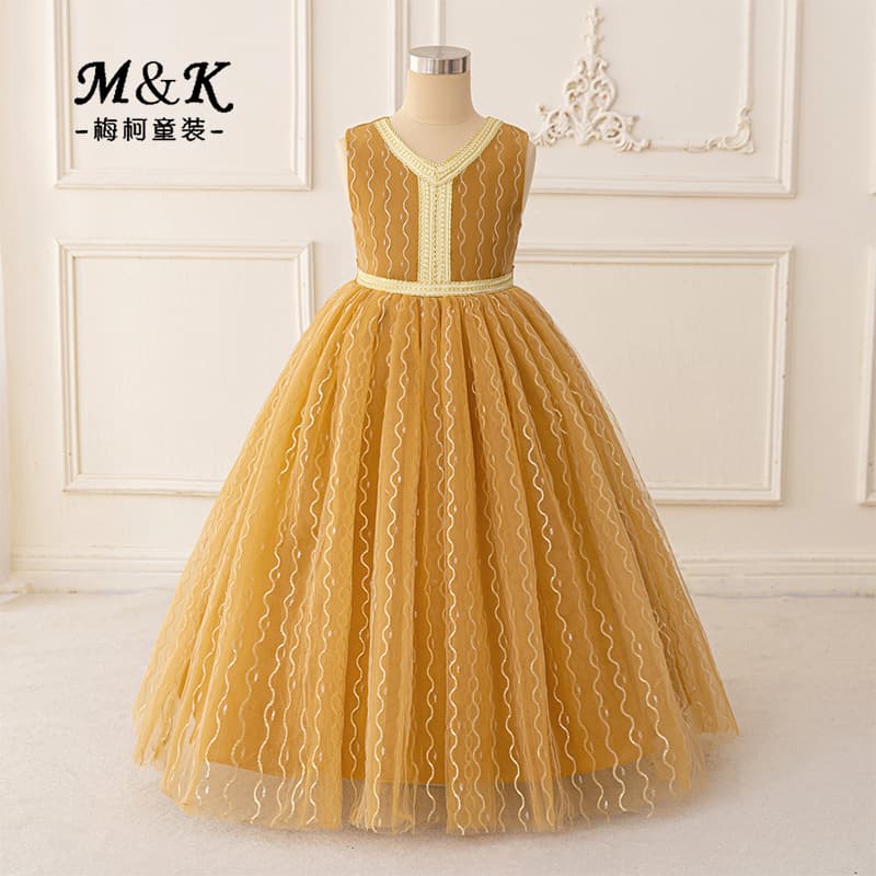2026 New Children's Performance Dress, Princess Birthday Dress, Flower Girl Dress, Kids Dress