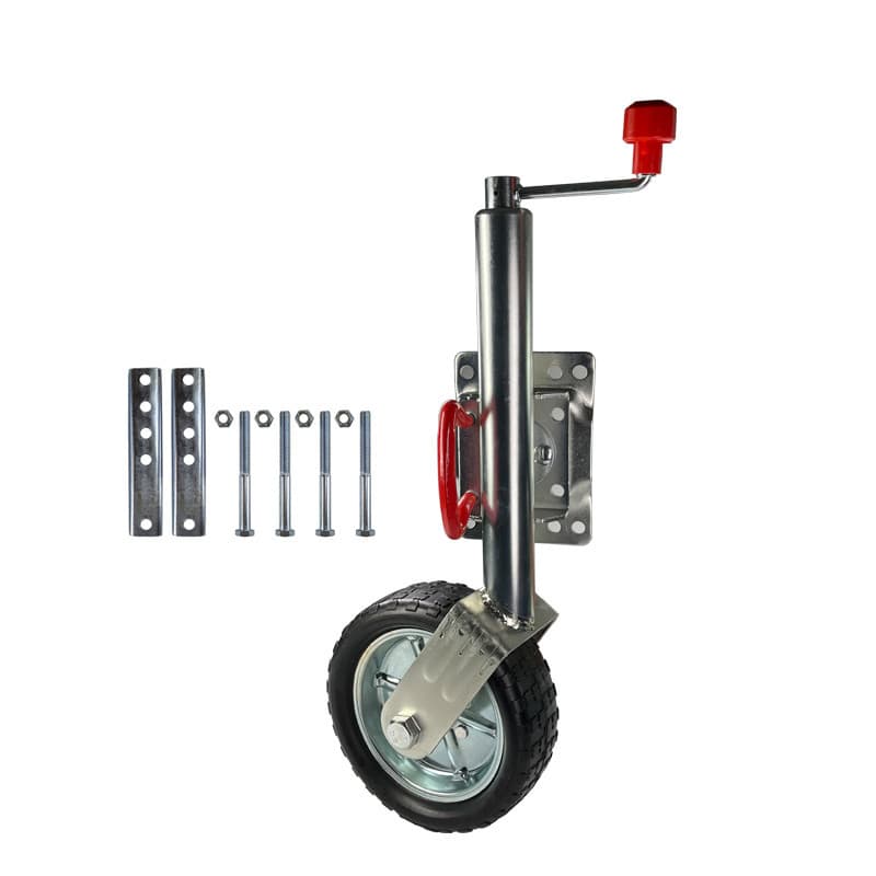 Australian-Style Hand-Crank Trailer Jack with Guide Wheel, Export Synchronized Leg Kit, RV 10-Inch Modification Accessories