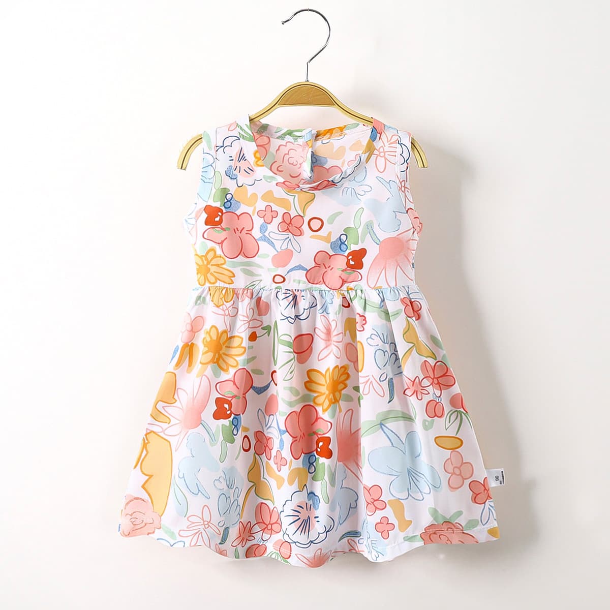 Children's clothing baby princess dress girls dress children's summer dress 2024 new children's skirt artificial cotton silk