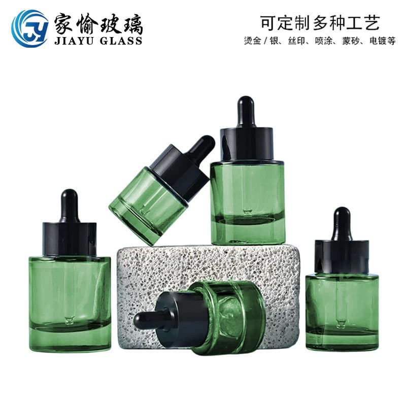 Spot thick bottom 50ml dropper bottle empty bottle 30ml essential oil sub-bottle cosmetic glass bottle 20ml original liquid bottle