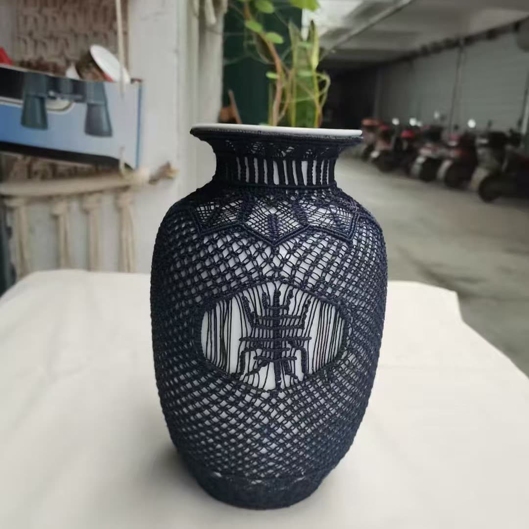 Nordic home decor bedside glass bottle cover wall hanging handmade vase cross-border ornament flower container decoration
