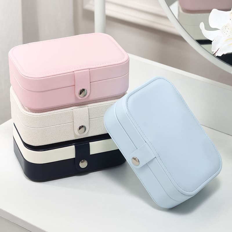 Cross-Border Multifunctional Portable Travel Jewelry Organizer for Girls, Necklace Ring Earring Multi-Layer Home Accessory Jewelry Box